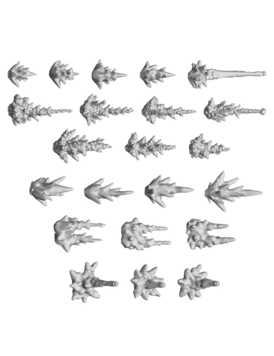 Set d'effets de tir de pistolet 22 pcs