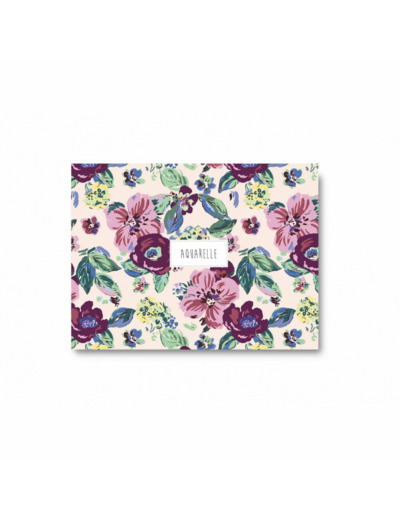 Grand carnet d’aquarelle - Fleurs - Pascale Editions