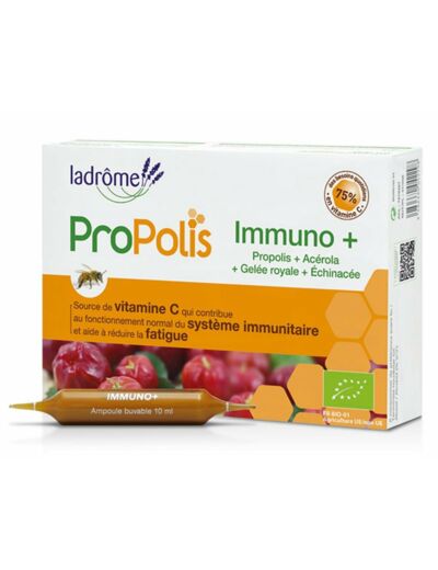 Immuno+ Propolis-20 ampoules-Ladrôme