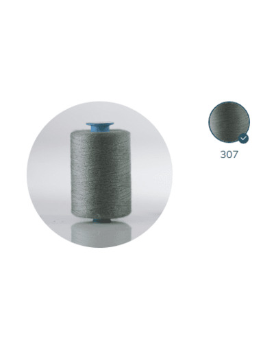 ZX 75 - 307 GLYCINE FIL À COUDRE 100% POLYESTER TRÈS RÉSISTANT bobine 1000m