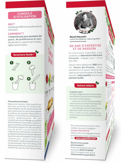 Quatuor confort urinaire ampoule 20x15ml SUPER DIET