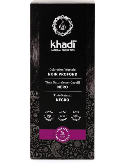 SOIN COLORANT NOIR 100G Khadi natural products