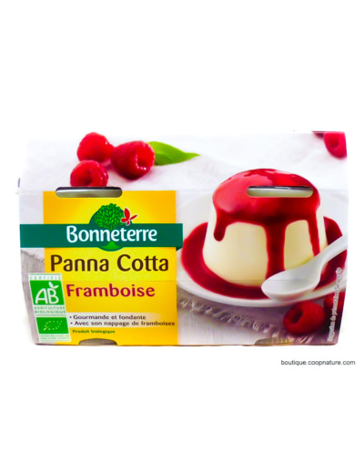 Panna Cotta Framboise Bio 2x130g