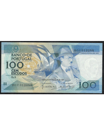 PORTUGAL 100 ESCUDOS 12-02-1987 BCC TTB+ (W178b)