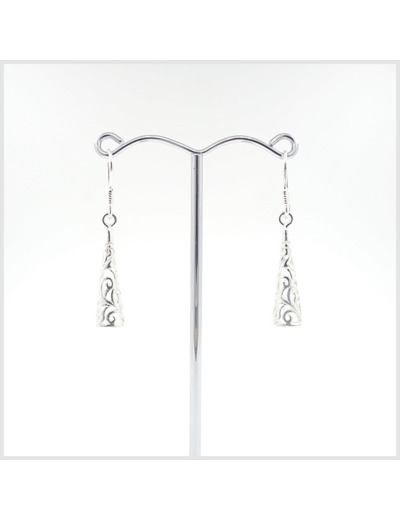 Boucles d'oreilles en argent massif