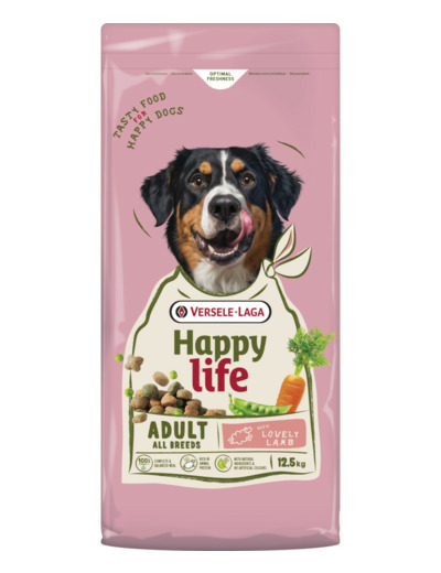 Croquettes Happy Life Adulte Agneau - 12.5KG