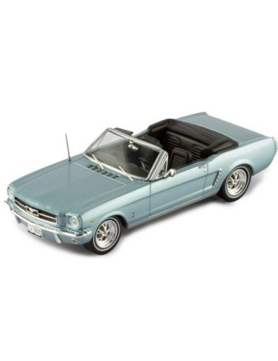 IXO 1/43 - Miniature Ford Mustang Cabriolet bleue 1965