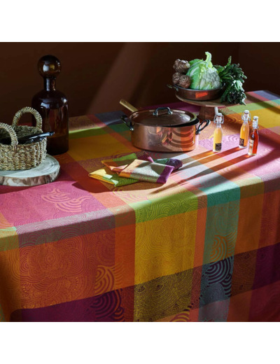 Nappe enduite sur mesure MILLE RAINURES FLAMBOYANT Garnier-Thiebaut