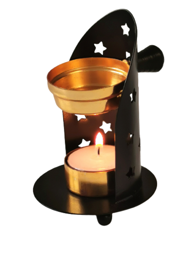 Encensoir métal Ht 11.5cm avec support réglable
