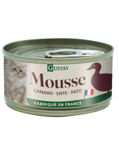 GUSTAV Mousse pour chat, au Canard - 85g