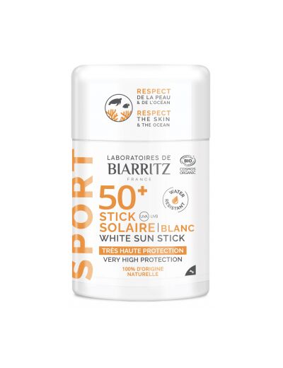 Stick solaire Blanc SPF50+ Sport 12g