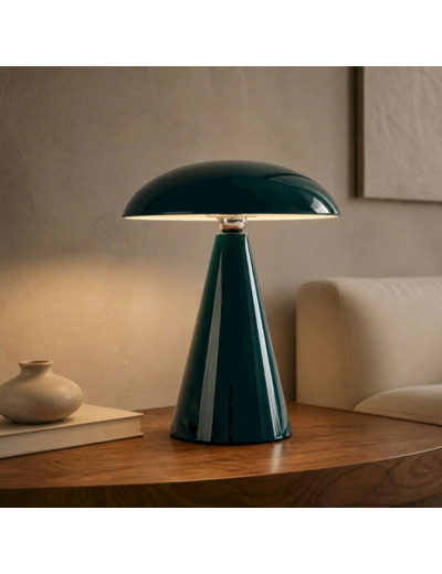 Lampe à Poser Led Orlando vert canard 16x16x21cm