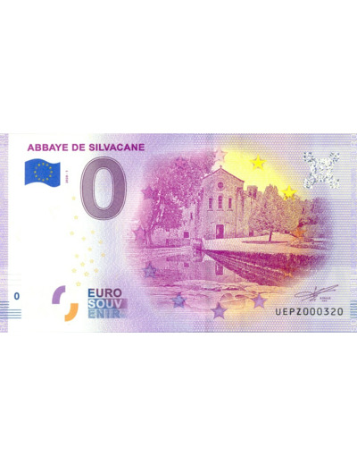 13 LA ROQUE D ANTHERON 2020-1 ABBAYE DE SILVACANE BILLET SOUVENIR 0 EURO