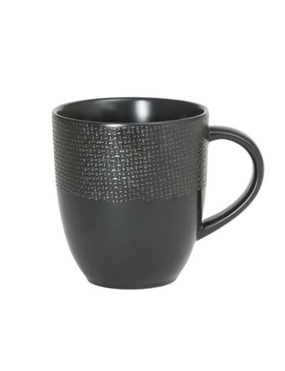 Mug à café ou thé - Vésuvio - noir - 30 cl