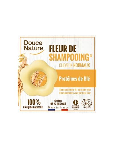 Fleur de Shampooing solide cheveux normaux Sauge Argile jaune 85g