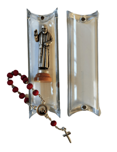 Coffret Statue + Dizainier - PADRE PIO