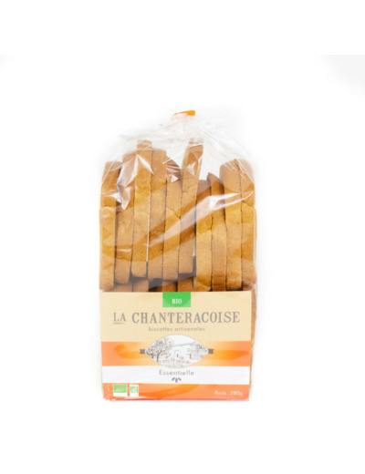 Biscottes Artisanales Essentielle Bio 280g