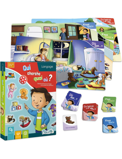Qui cherche quoi où – Le jeu d’observation pour enfants curieux