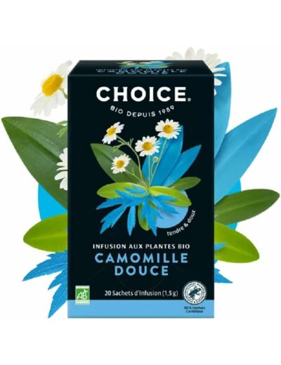 Infusion camomille douce 20x1,5g Choice