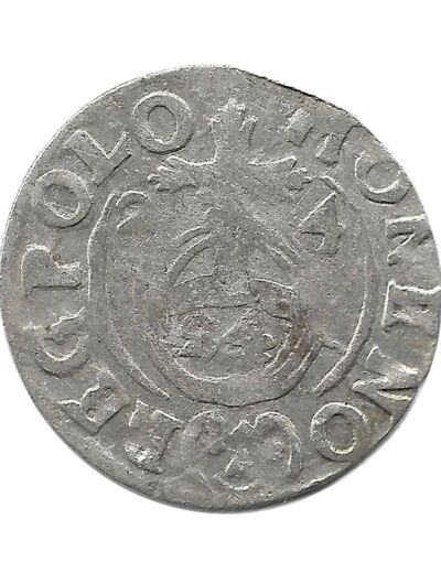 POLOGNE - SIGISMUND III 3 POLKER argent 1624 1gr01 TB+