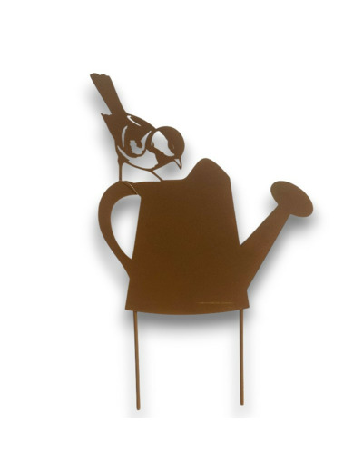 Silhouette déco jardin Arrosoir 23x36cm