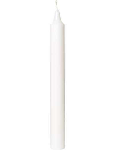 Bougie teintée masse - BLANCHE D2,1 x Ht20cm