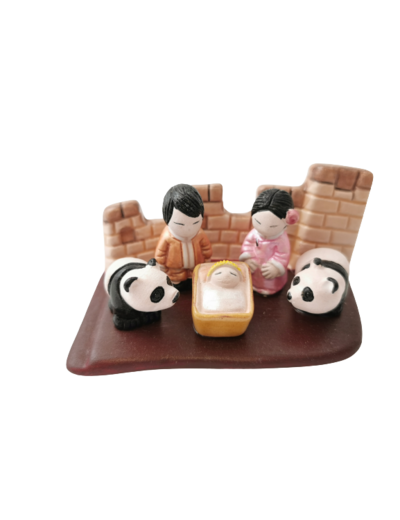 CRECHE en céramique BLOC 8x7cm- CHINE