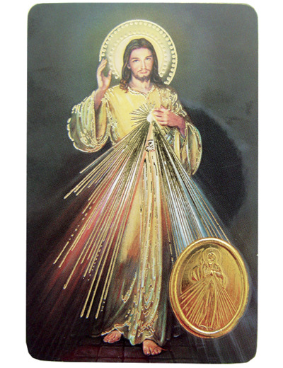 Carte Plastifiée + Poinçon + Prière 55x85cm - CHRIST MISERICODIEUX