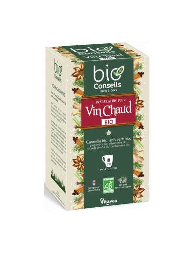 Préparation pour vin chaud bio 20 sachets 35g