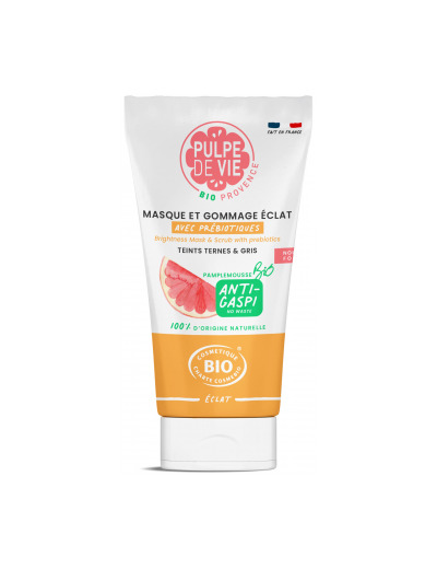 Masque et gommage éclat avec prébiotiques 150ml