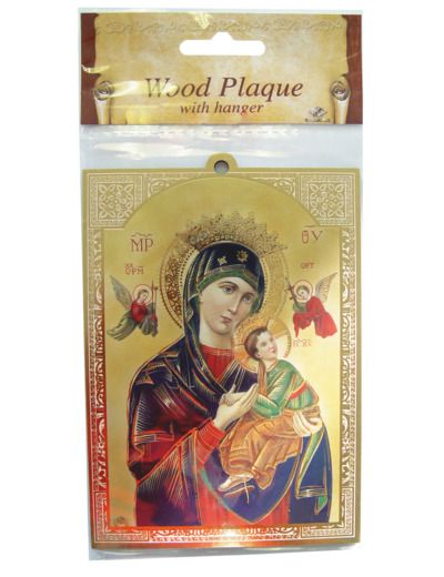 Plaquette Dorée 10x14cm - ND PERPETUEL SECOURS