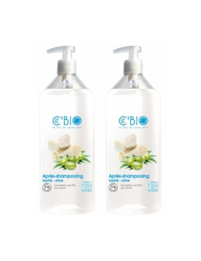 Lot de 2 Après Shampooing Olive et Karité 2 x 500ml