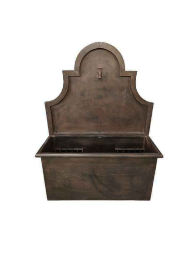 Grande fontaine murale marron 100x38x131cm