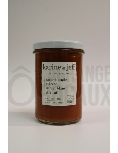 Sauce Tomate Vin blanc et Ail - Karine & Jeff – Bio