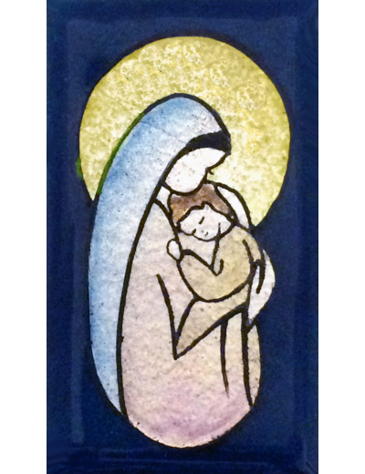 Vierge de la bonté sans fleur 7X4cm - EMAUX DU LIBAN