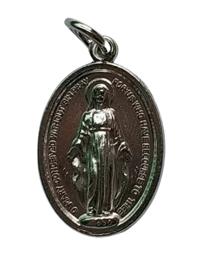 Médaille 23mm en Métal Argenté - MIRACULEUSE