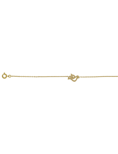 Bracelet en Plaqué Or - COLOMBE STRASS