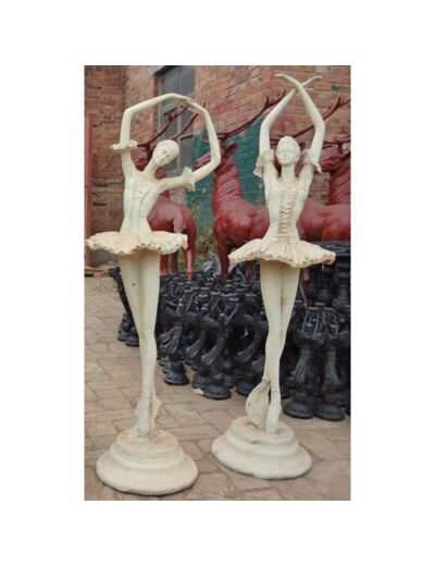 Couple danseuses fonte h115cm