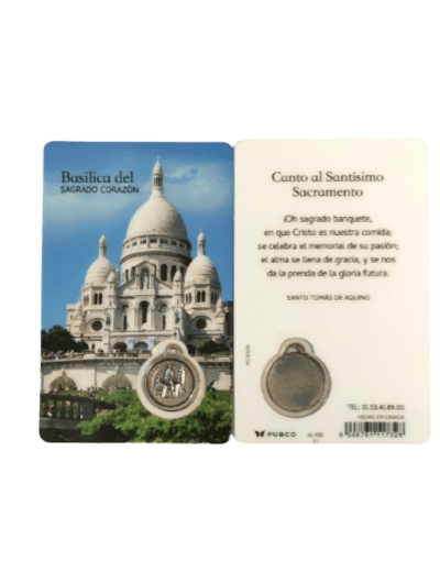 Carte-prière - Montmartre - BASILIQUE - ESPAGNOL
