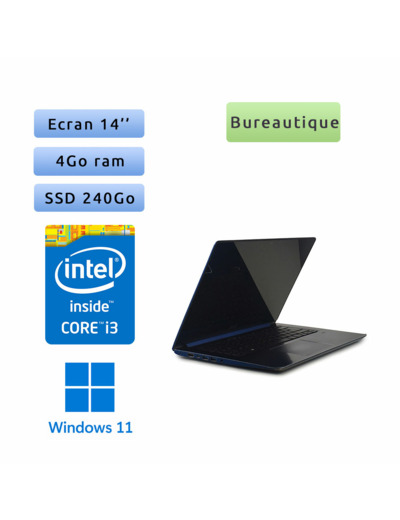 Acer Swift SF314-52-39VU - Windows 11 - i3 4Go 240Go SSD - 14 - Webcam - Grade B - Ordinateur Portable PC