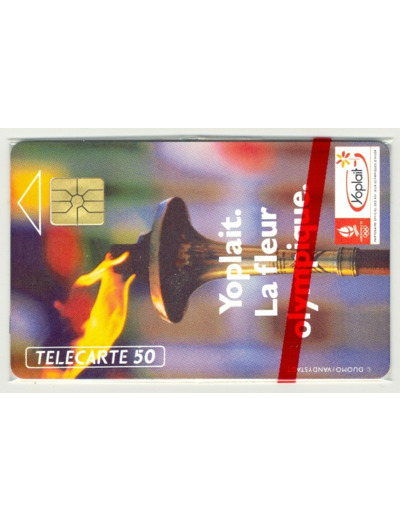 TELECARTE NSB 50 UNITES 01/92 YOPLAIT LA FLEUR OLYMPIQUE F129A