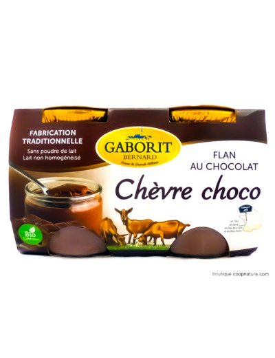 Flans de Chèvre au Chocolat Bio 2x125g