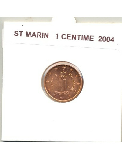 SAINT MARIN 2004 1 CENTIME SUP