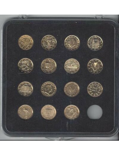 SERIE DOREE 15 X 1 CENTIME D'EURO