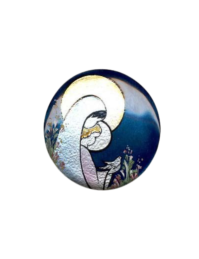 Vierge de la Paix 8,3x8,3cm - EMAUX DU LIBAN