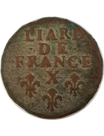 LOUIS XIV (1643-1715) LIARD DE FRANCE 1696 X (Amiens) 3gr38 TB+