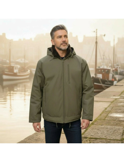 Veste de quart homme Marine Nationale kaki – protection inshore et style authentique