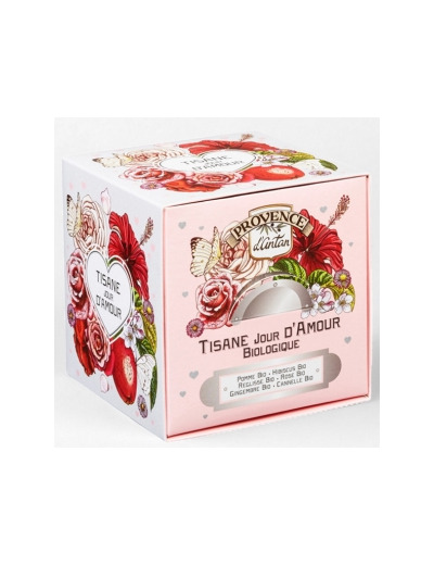 Tisane Jour D'amour bio 24 sachets 60g recharge carton