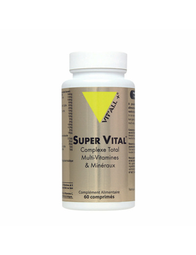 Super vital multi-vitamines et minéraux-30-60-90 comprimés-Vit'all +