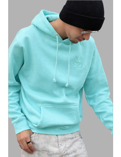 Sweat à capuche logo "petite patte 🐾 poitrine »